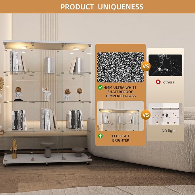 Beauty4U Glass Display Cabinet