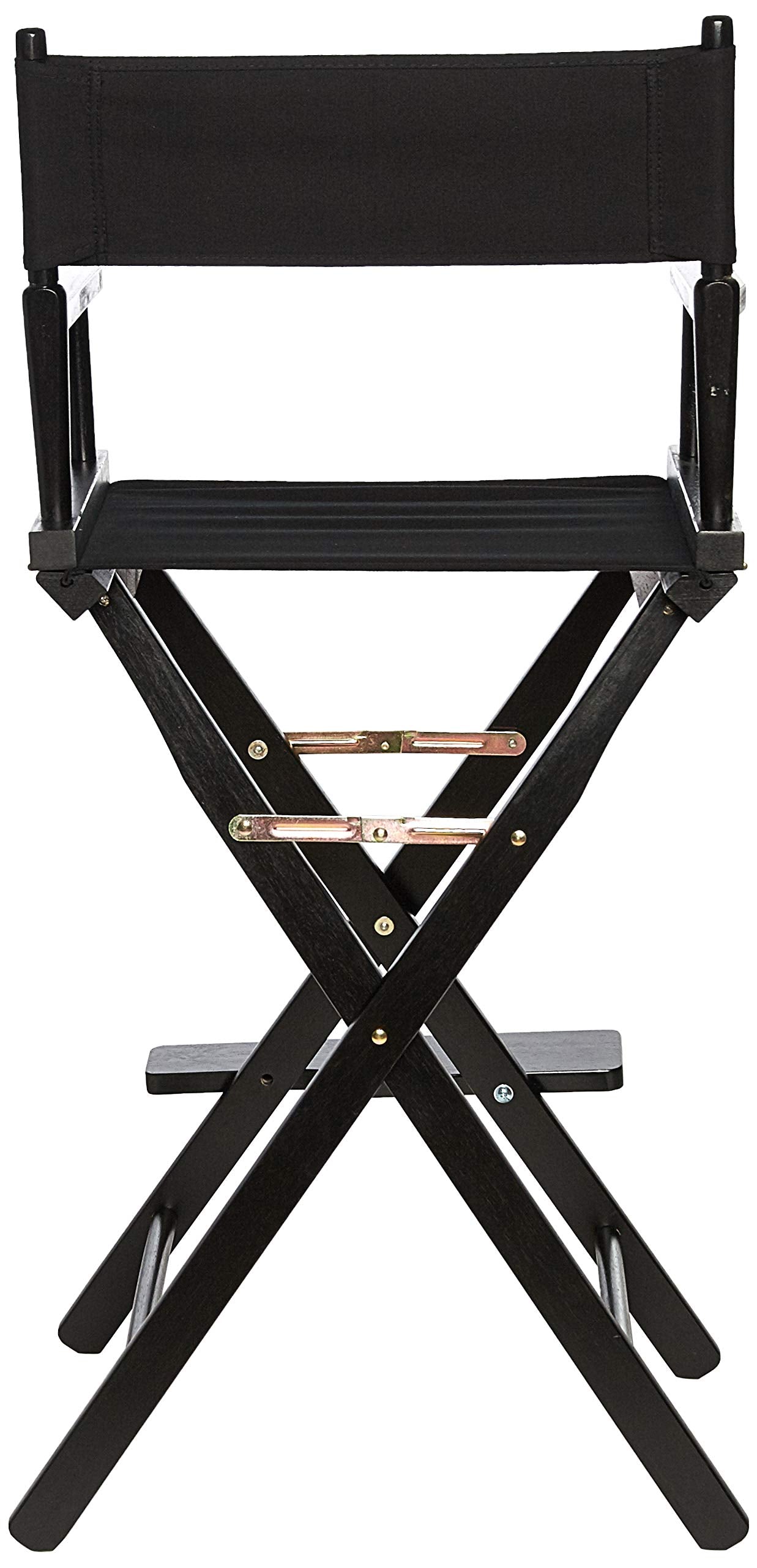 Casual Home Director's Chair ,Black Frame/Black Canvas,30" - Bar Height