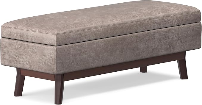 SIMPLIHOME Owen Rectangular Storage Ottoman