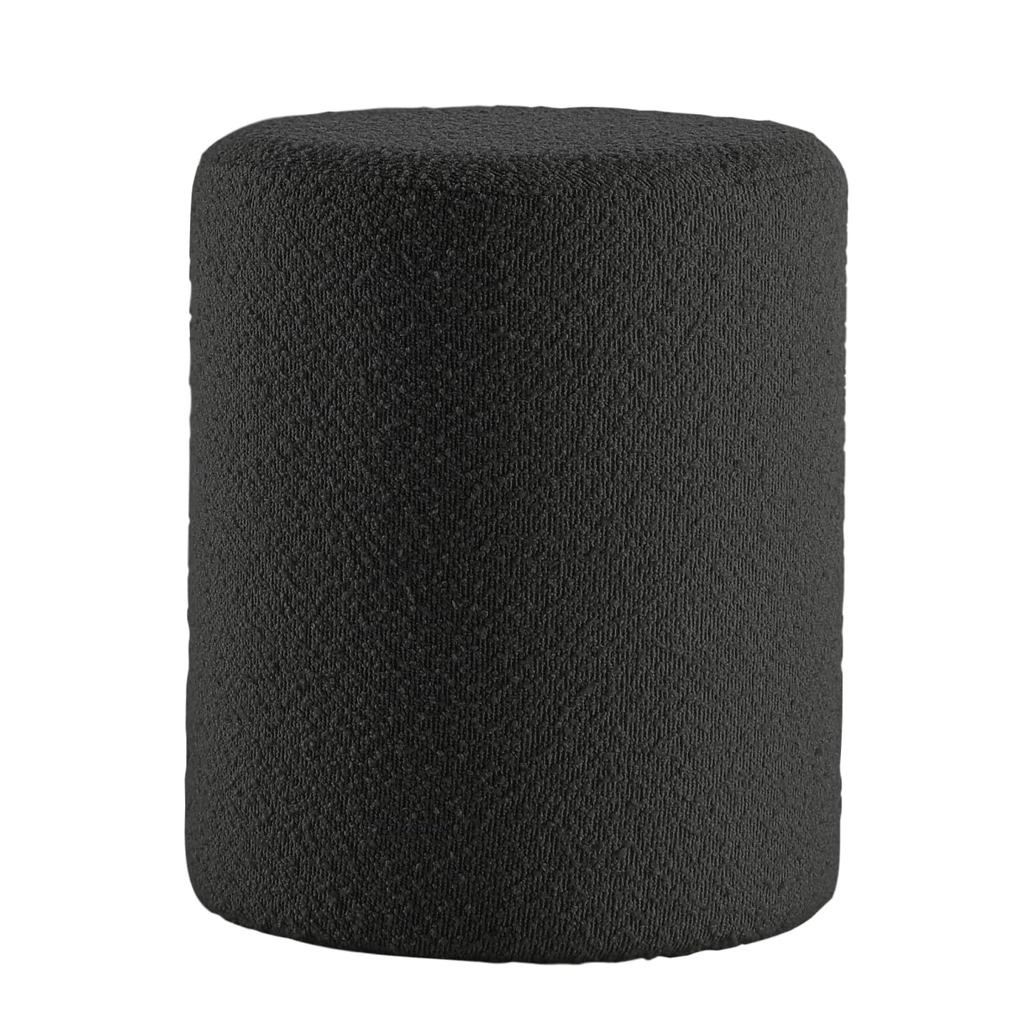 Get Set Style Modern Round Ottoman with Soft Padded Seat, Multifunctional Vanity Stool for Makeup, Upholstered Footrest Stool Ottoman Foot Stool for Living Room, Bedroom