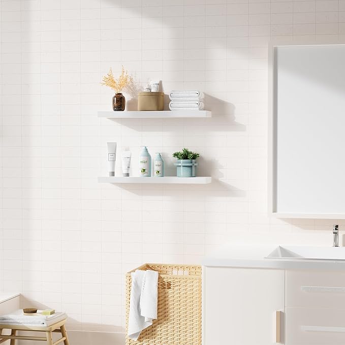 Bellsal Floating Shelves for Wall, Living Room, Bathroom Storage, Book Shelf