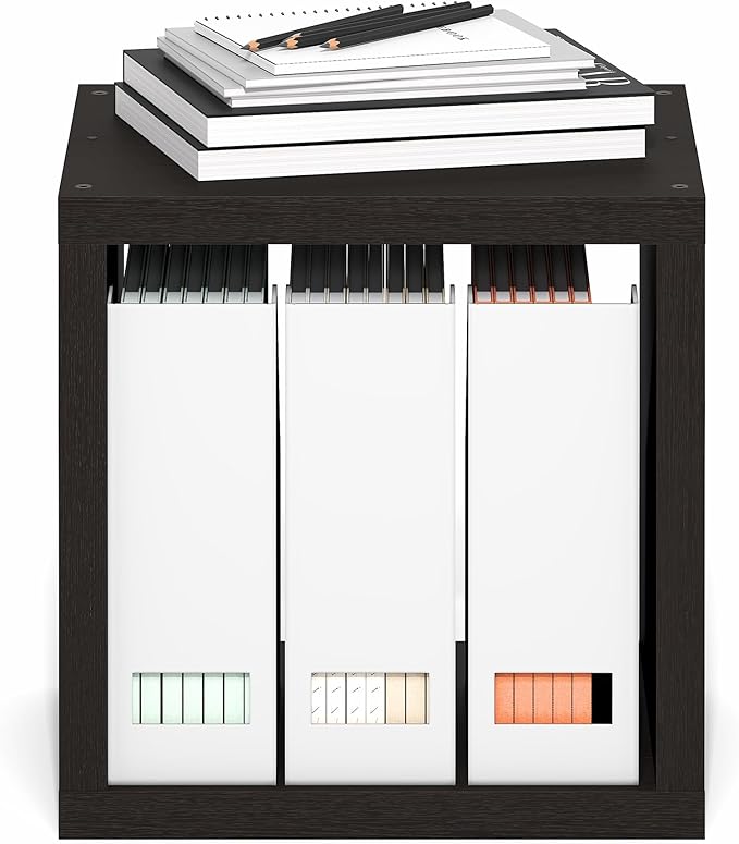 Furinno Cubicle Book Shelf, Stackable Bookshelf, Cube Storage Organizer Bookcase
