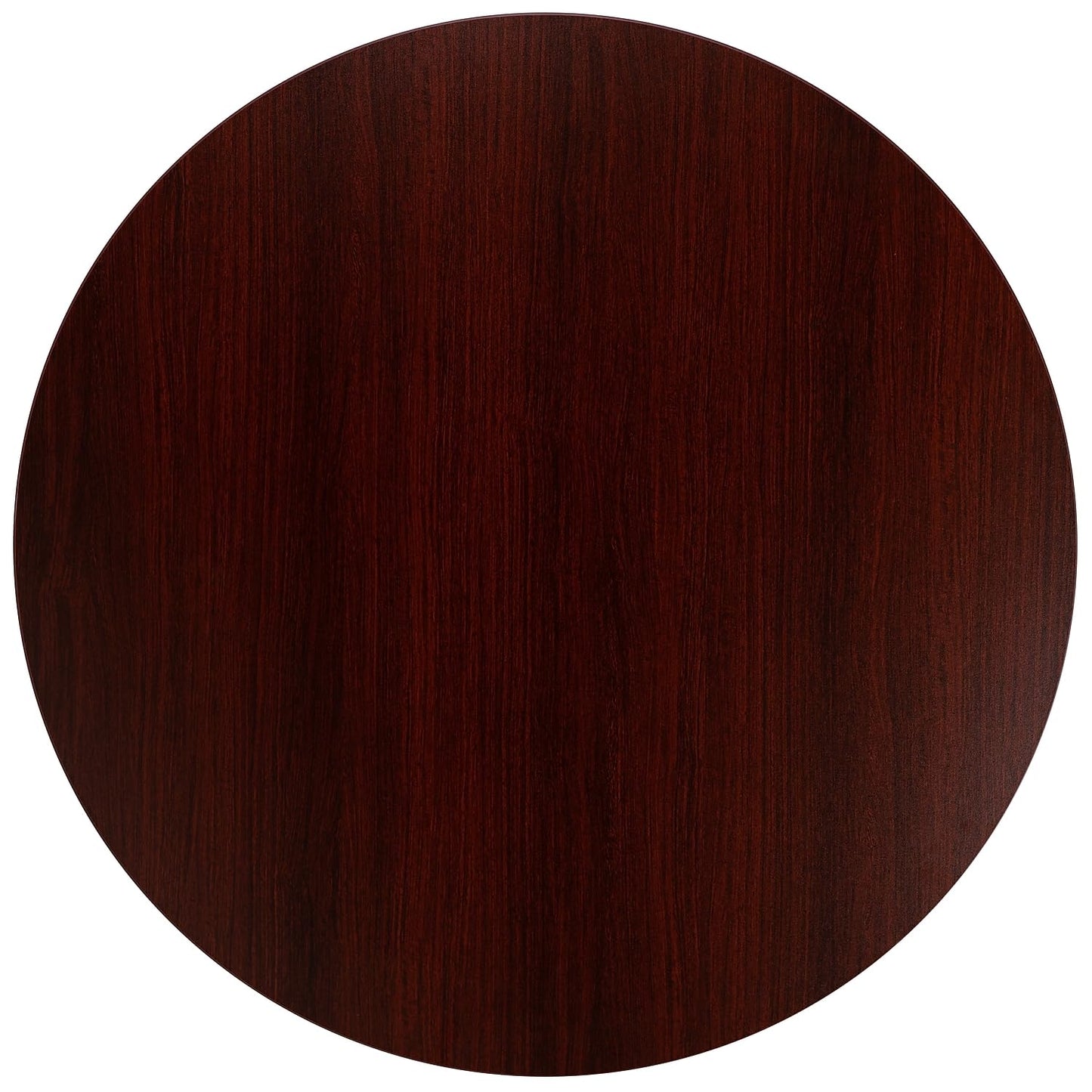 Flash Furniture Chapman 36" Round Multi-Purpose Conference Table with Cross Base in Mahogany