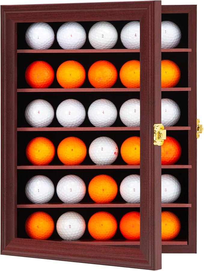 KCRasan 30 Golf Ball Display Case Lockable
