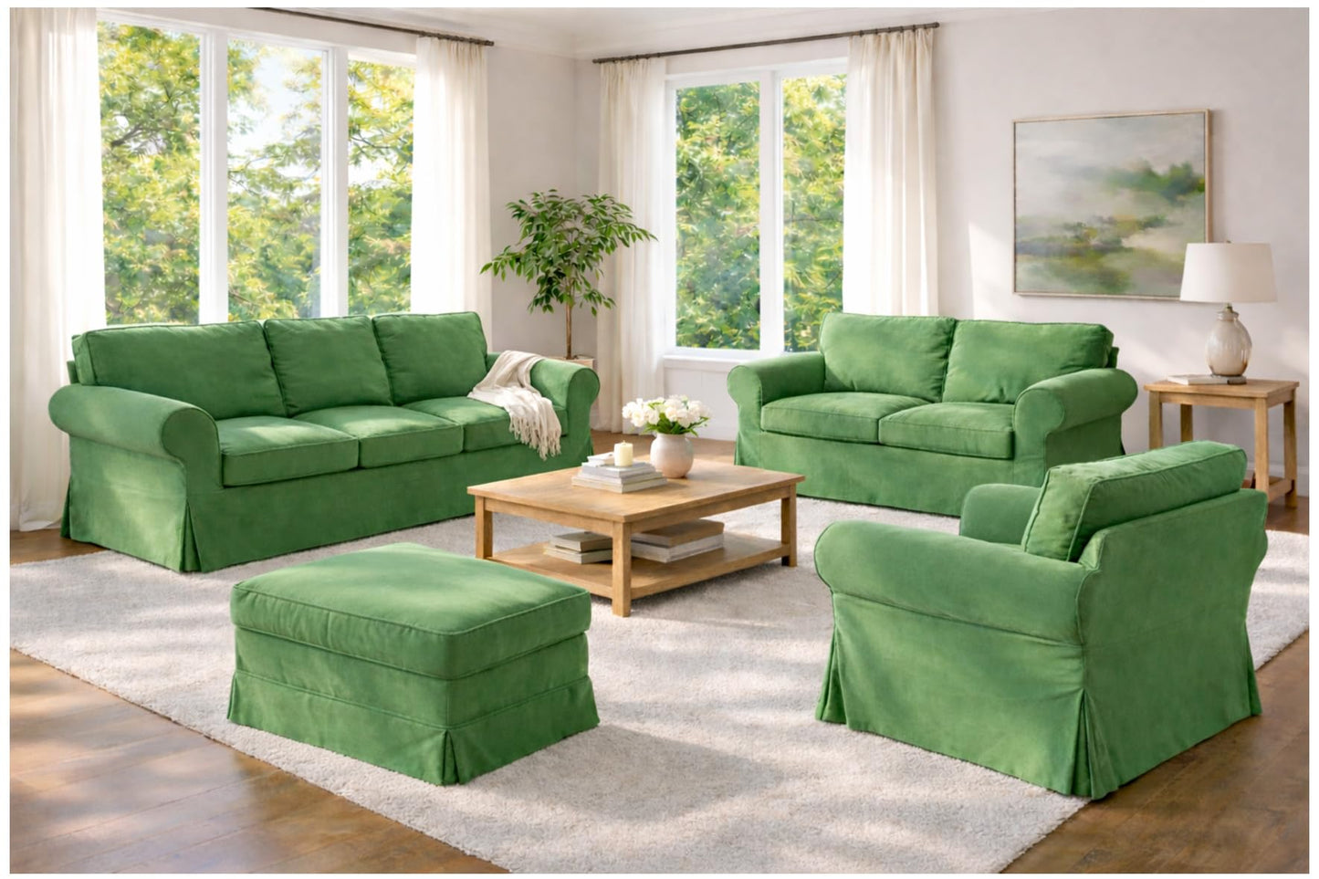 Heavy Velvet UPPLAND Sofa Cover Compatible with IKEA 3 Seat Sofa Slipcover