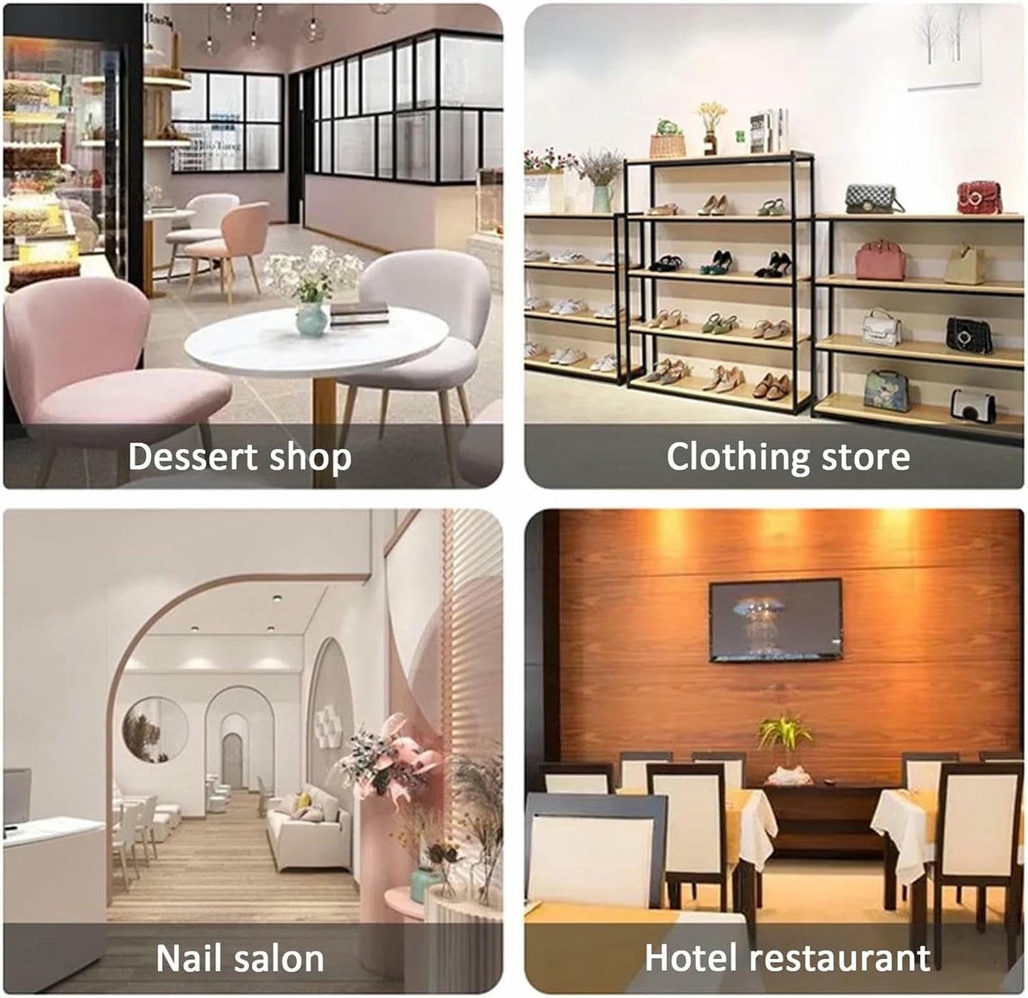 Reception Desk, Small Front Desk, Modern Retail Counter with Two Storage Drawers, Salon Counter Table Reception Counter for Store, Hotel, Supermarket