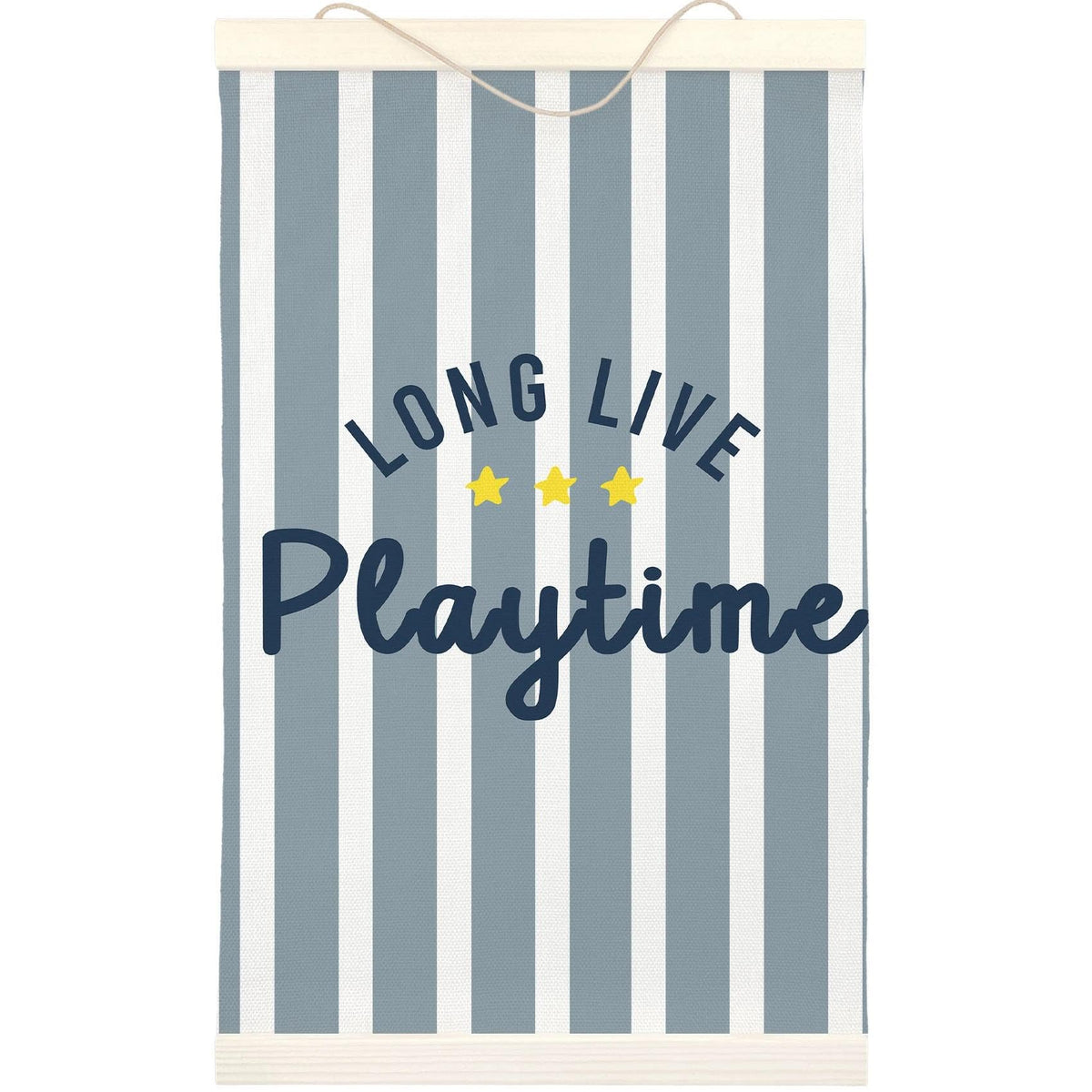 LKETW Kids Playroom Poster Hanger Frame 12x16 Inch, Long Live Playtime Wall Art Posters for Playroom, Blue Striped Hanging Banner Decor for Kids Toddler Boy Nursery Room Bedroom