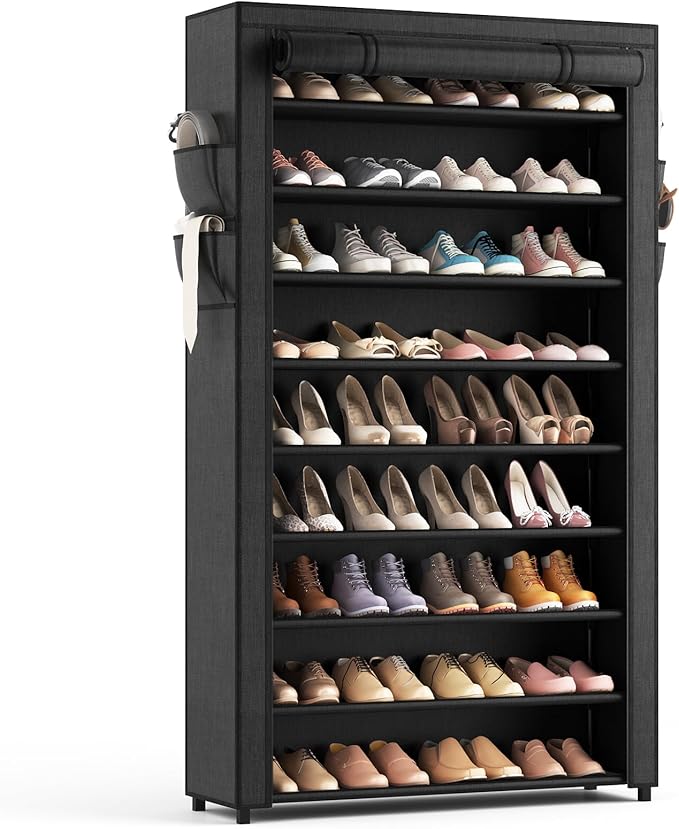 LANTEFUL Shoe Rack with Covers