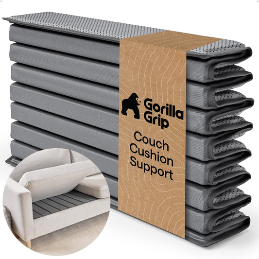 GORILLA GRIP Heavy Duty Couch Cushion Support Board to Fix Sagging Sofas, 21.5 x 54 Loveseat Slip Resistant Thick Boards Add Strong Seat Supports, Replacement Stuffing Firmer Couches Accessories, Grey