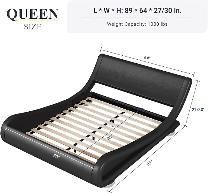 Allewie Queen Size Bed Frame