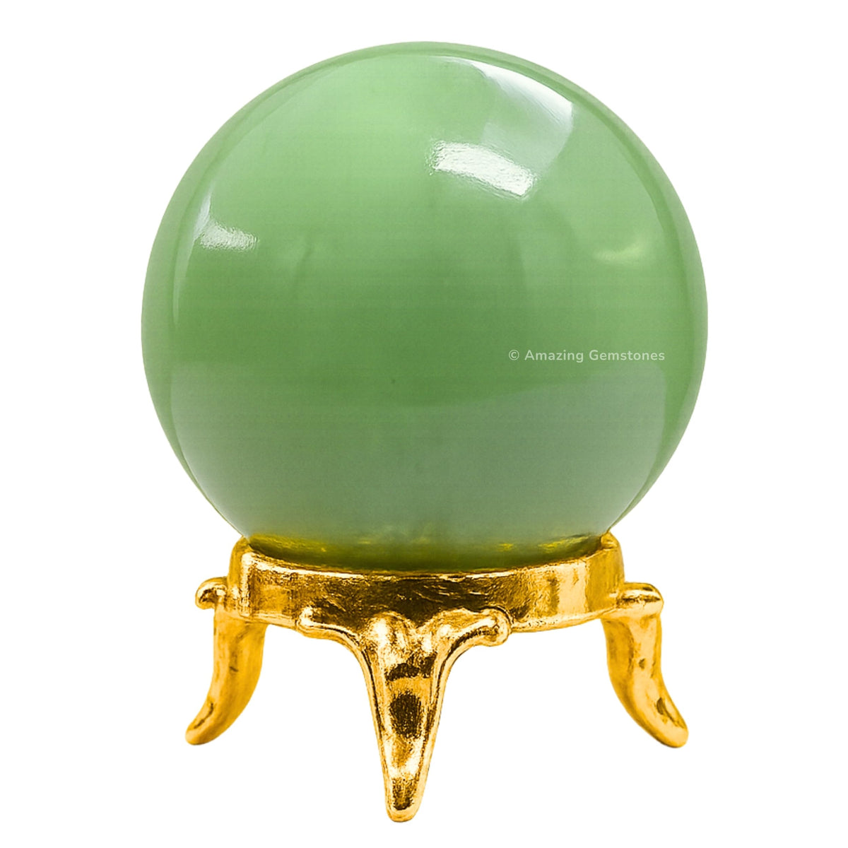 Amazing Gemstone Green Aventurine Crystal Ball with Stand - 1.5 Inches Crystal Sphere Meditation Balls for Witchcraft and Decorative Balls