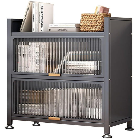 3-Tier Kitchen Storage Rack & Coffee Station, Bread Rack for Microwave & Pantry, Versatile Cabinet for Home, Office, Garage, 90cm/35in - Stylish Gray Finish