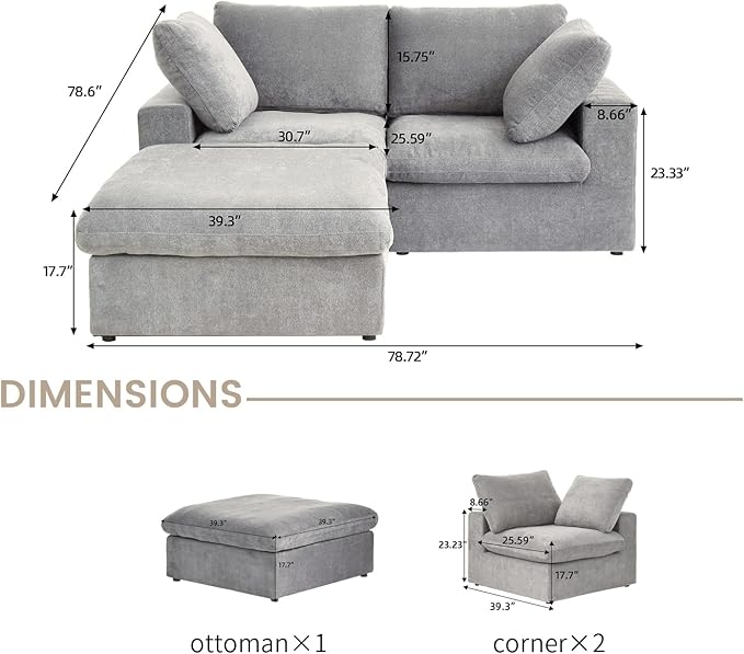 Cloud Couch Modular Sectional Sofa