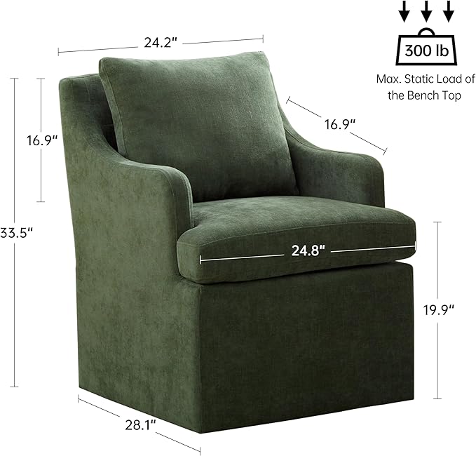 VKNOW Upholstered Dining Chairs Set of 6, Modern Kitchen Chairs Dining Room