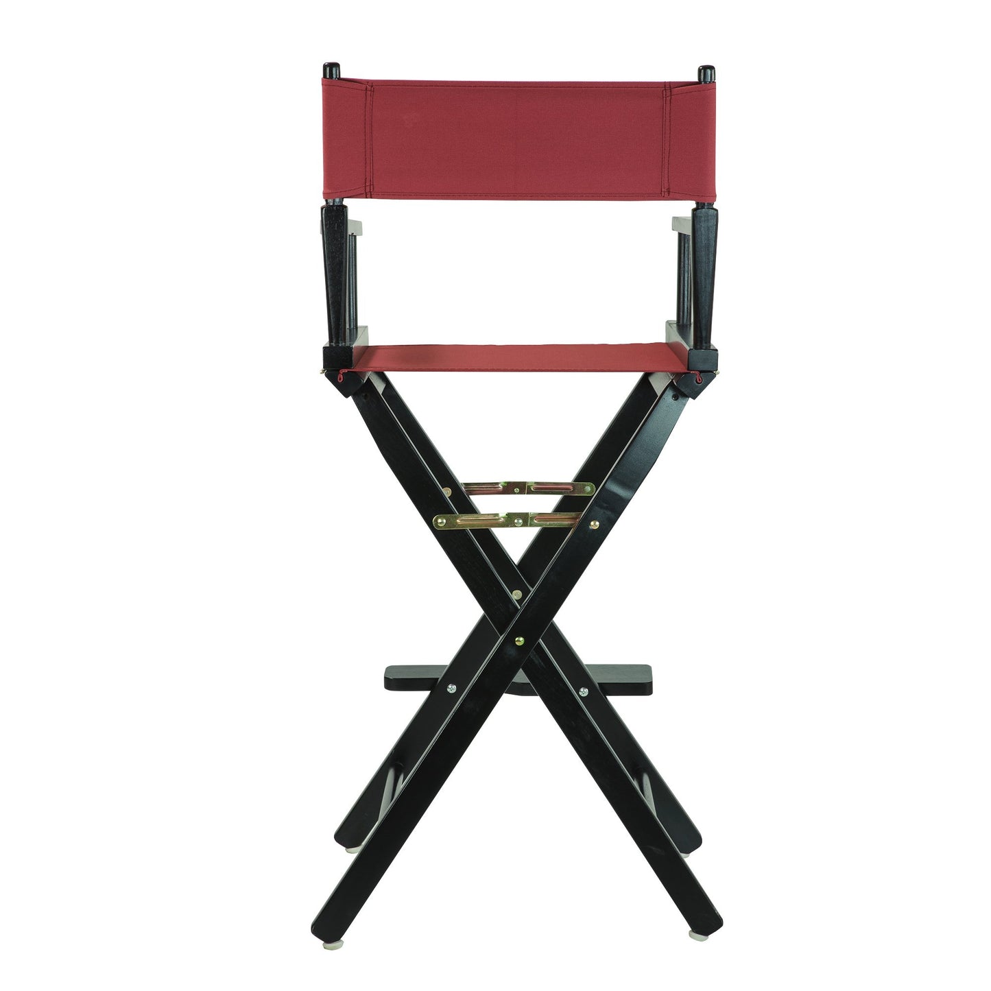 Casual Home 30" Director's Chair Black Frame-with Burgundy Canvas, Bar Height