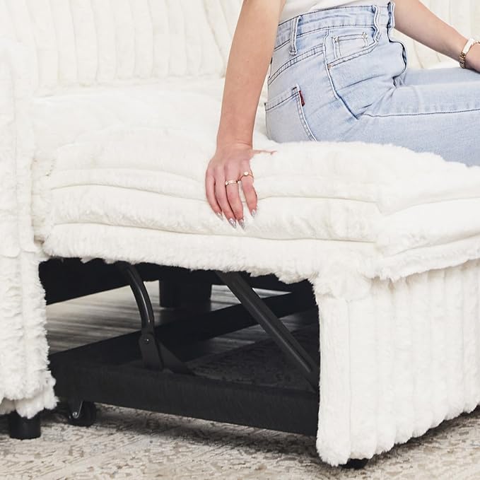 Belffin Corduroy Sectional Sleeper Sofa