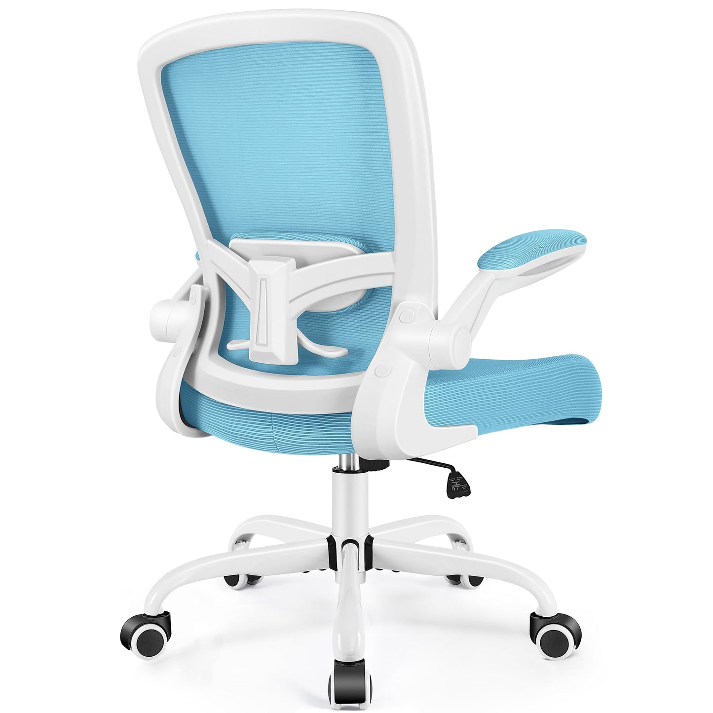 FelixKing Office Chair, Ergonomic Desk Chair Breathable Mesh Chairs Adjustable High Back Lumbar Support Flip-up Armrests, Executive Rolling Swivel Comfy Computer Chairs Home Office Blue
