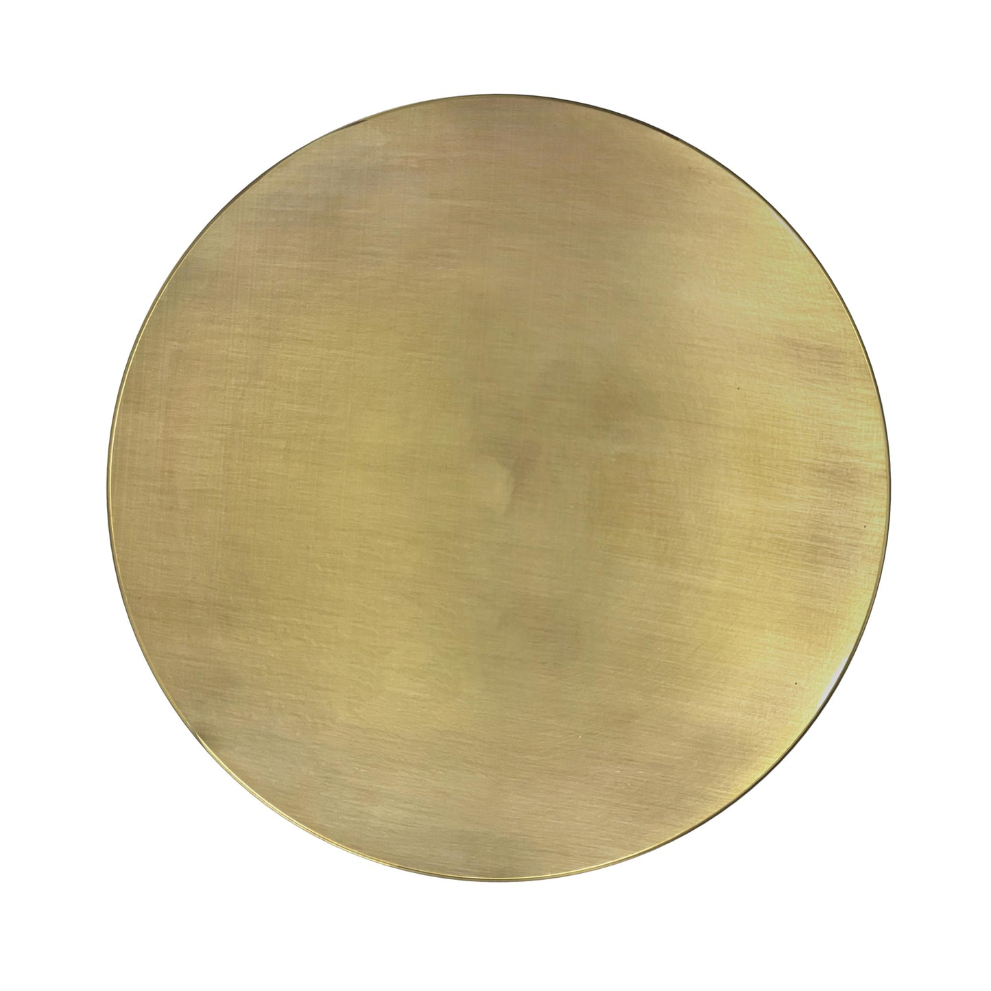 SIMPLIHOME Melene Metal Table - 12 inch Wide Solid Metal Round Side Table in Gold and Grey, Modern Contemporary Accent Table for Living Room, Bedroom, or Office with Slim Profile