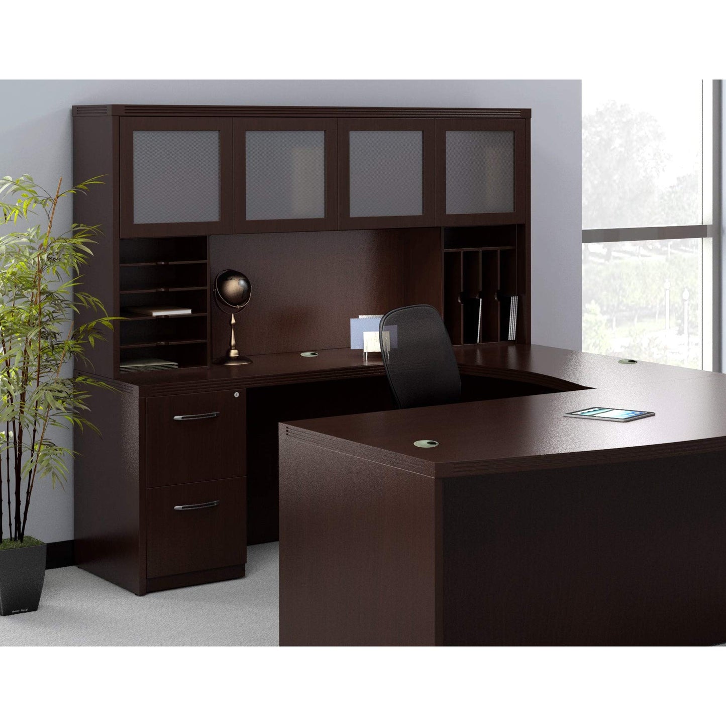Safco Tiffany Industries Aff20Ldc Aberdeen 15-1/4 By 20 By 27-1/2-Inch Pedestal For Credenza, Chocolate
