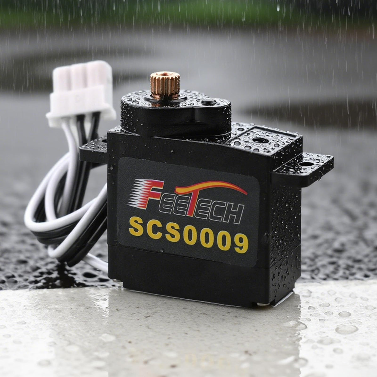 RCmall SCS0009 Serial Bus Servo Kit SCS0009 2.3KG Micro Servo Metal Gear w/300° Encoder TTL/RS485 for Robot Arm, RC Helicopter, Arduino, STEAM (4 Servos+1signal Conversion Board)