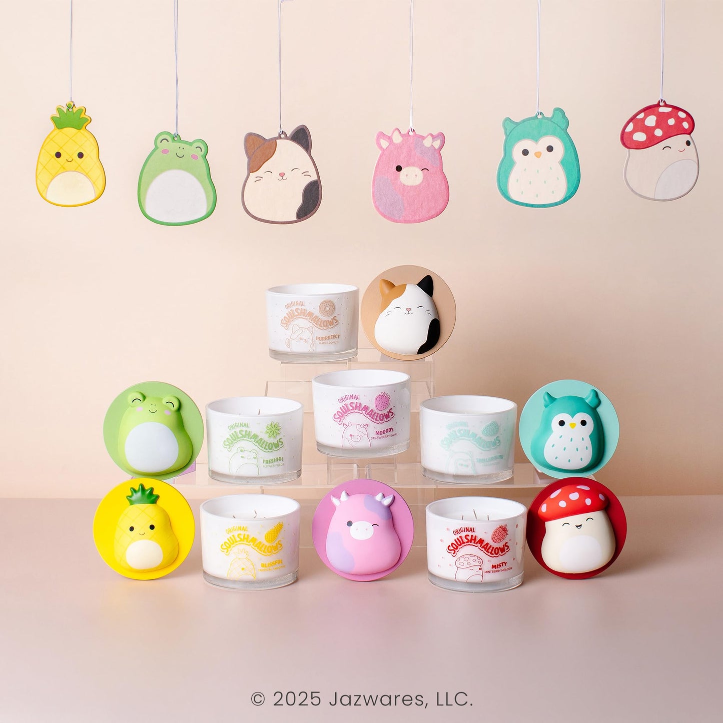 Studio Oh! x Squishmallows Scented Candle, Winston Spellbinding Cedarwood, Eucalyptus, Patchouli & Orange, 12 oz, 38 Hour Burn, Reusable Jar, Scented Candles for Home, Relaxing Calming Candle
