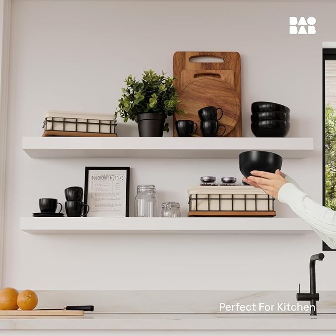 BAOBAB WORKSHOP Solid Wood Floating Shelves