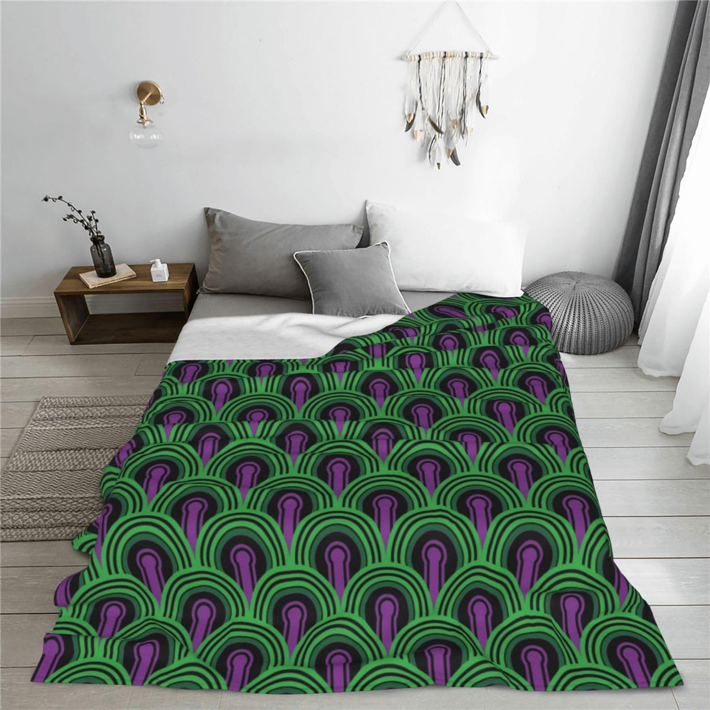 The Shining' Overlook Hotel Room Carpet Throw Blanket 50"X40" Lightweight Flannel Throws Blankets for Couch Bed Sofa Living Room Bedroom Home Decor,Soft Cozy Fluffy Fuzzy Plush Blanket for All Season