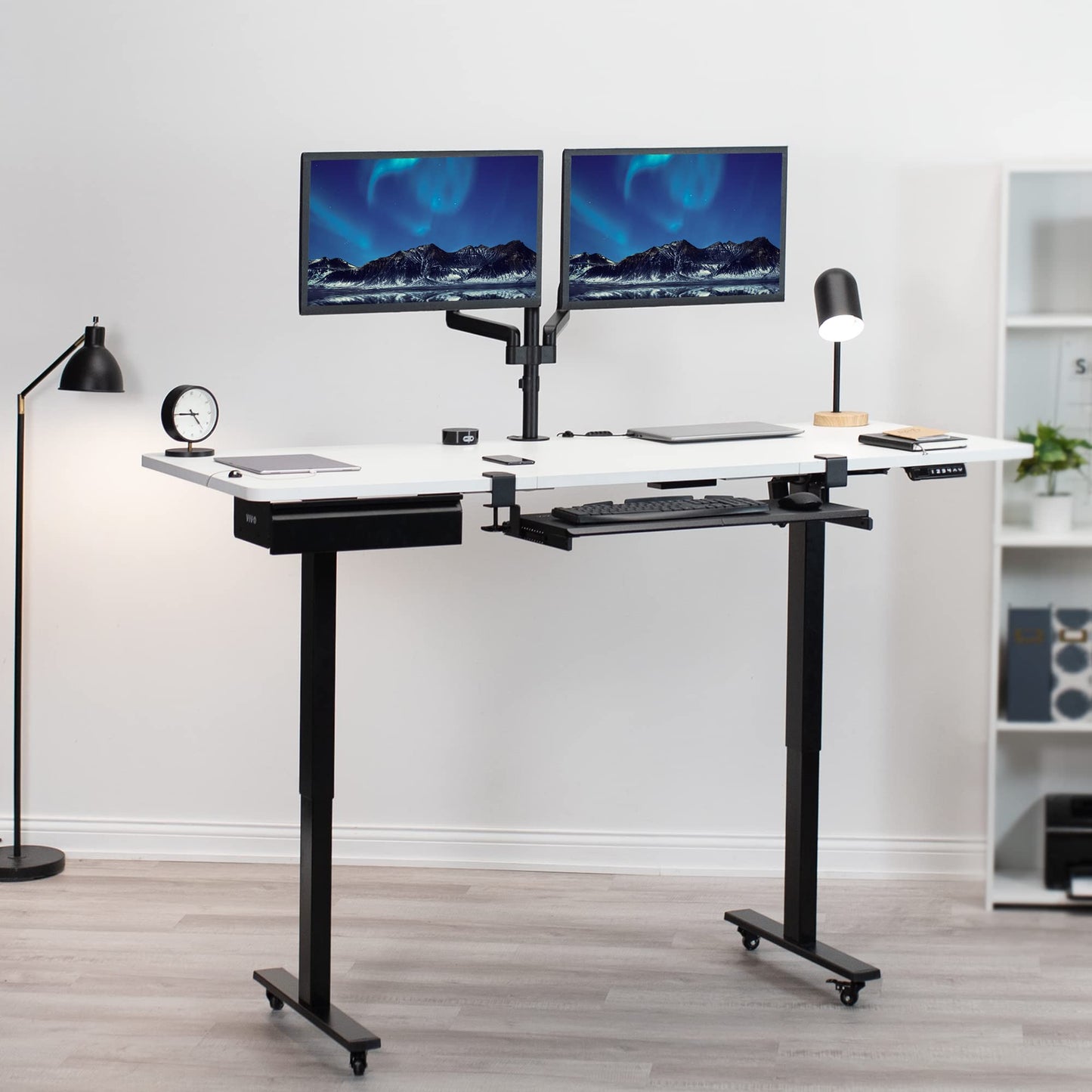 VIVO Universal 71 x 36 inch Table Top for Standard and Sit to Stand Height Adjustable Home and Office Desk Frames, White Extra-Wide Desktop, DESK-TOP72-36W