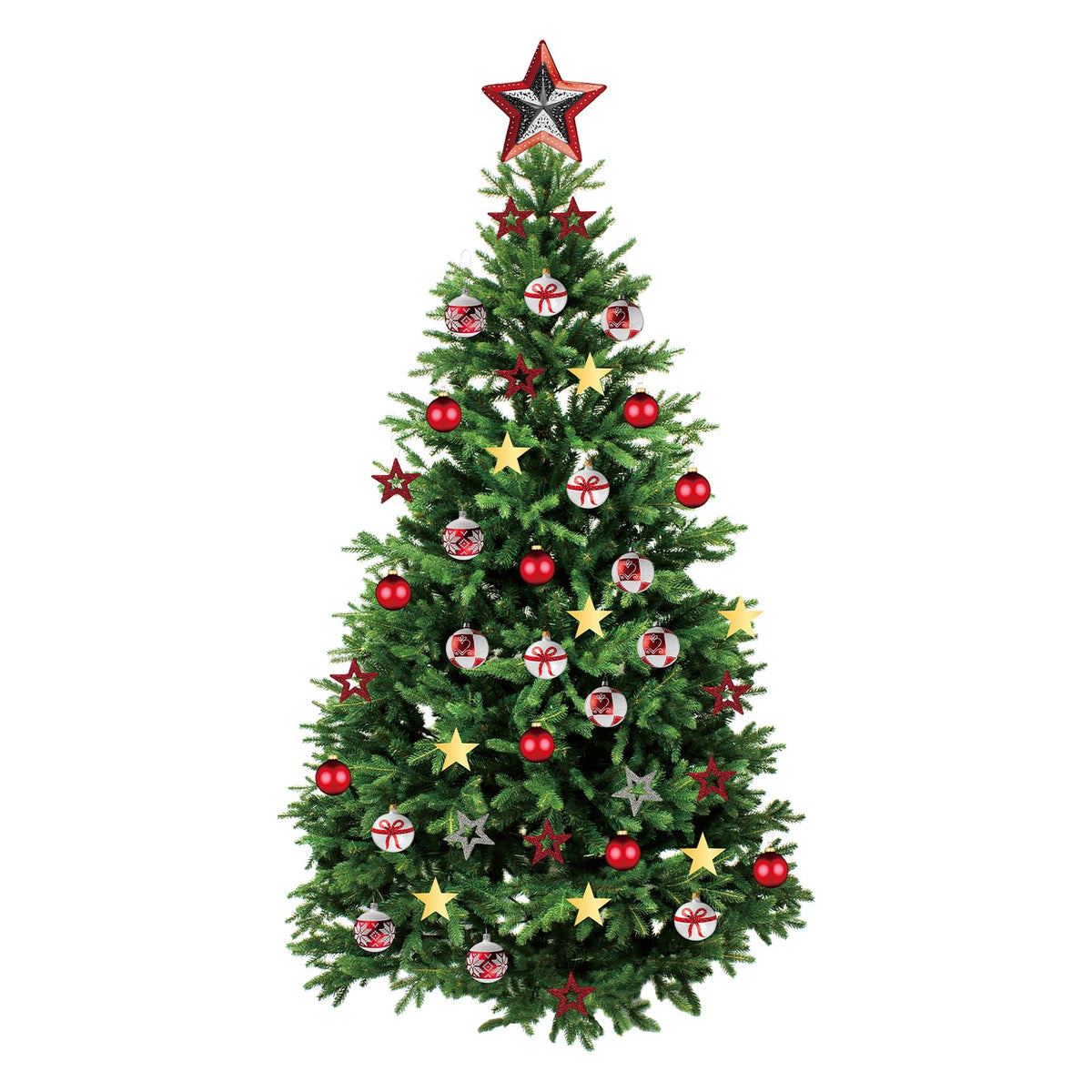 Kasubeso Large 66 x 33 inch Large Christmas Tree Wall Decals Removable DIY Pine Tree Xmas Wall Decor Merry Christmas Wall Stickers for Bedroom Office Living Room Window Clings Party Decoration