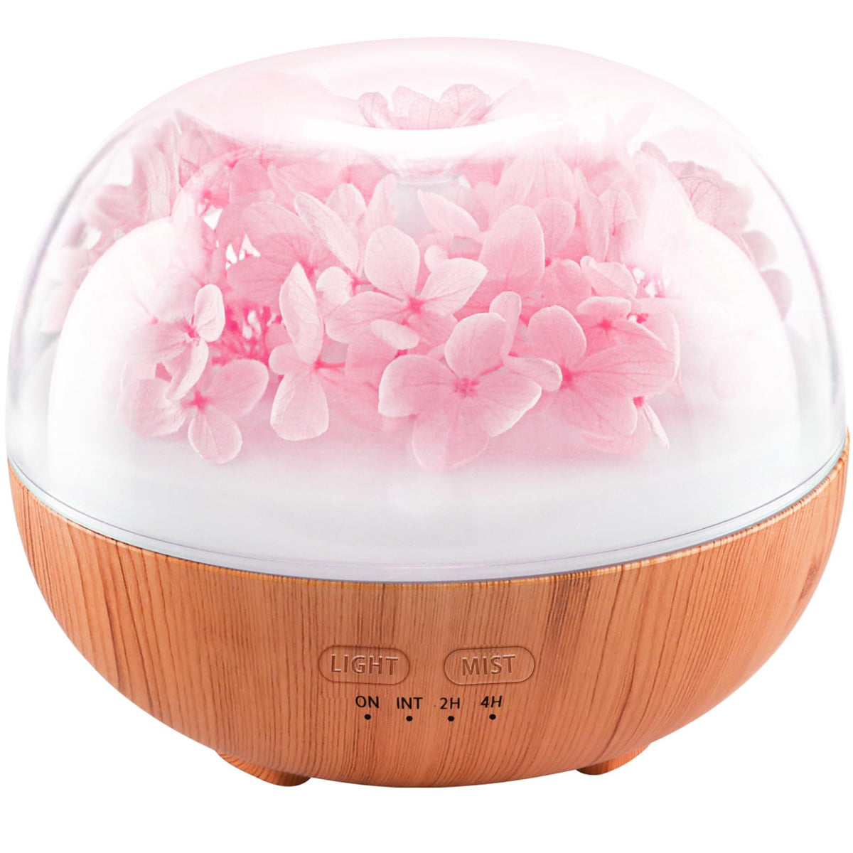 Aromatherapy Essential Oil Diffuser, 300ml Air Diffuser Humidifier with 7 LED Colors, Timer & Auto-Off for Home Bedroom Office (Pink)