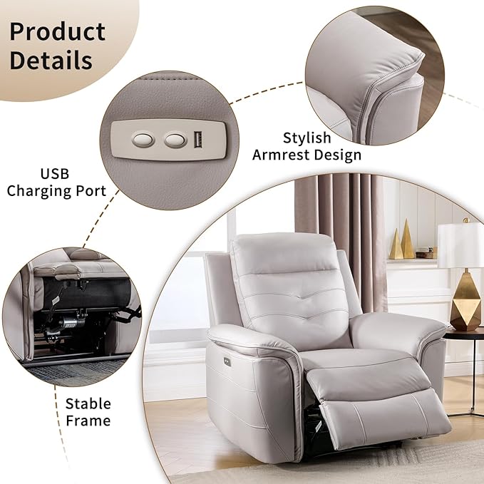 ANJ Power Reclining Loveseat Sofa