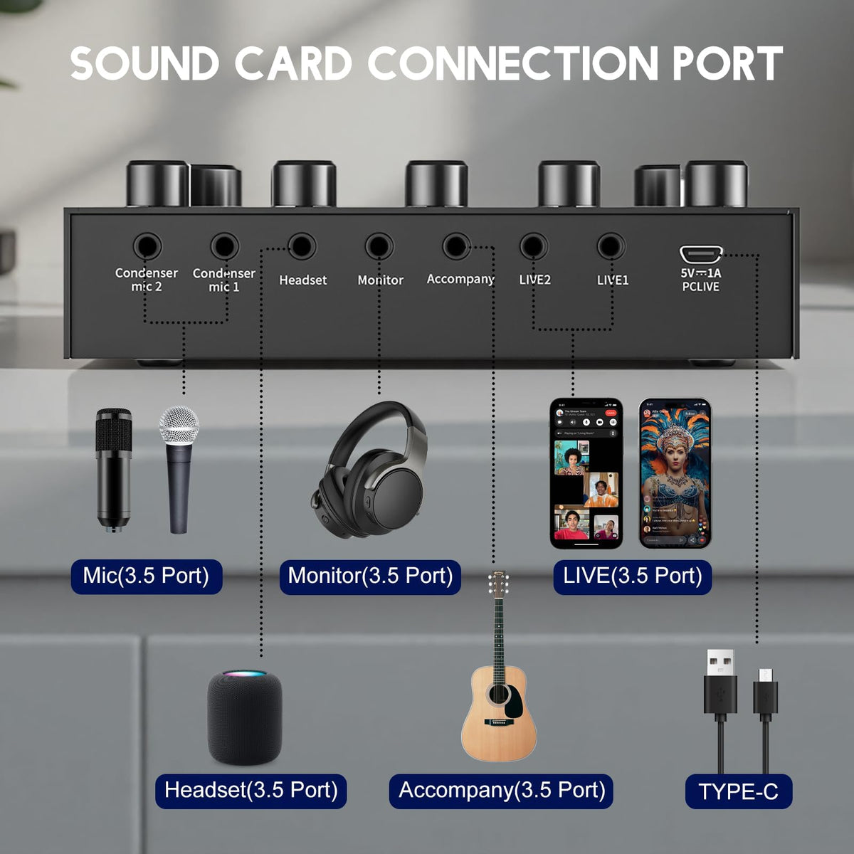 ALSO GO Podcast Equipment Bundle, Podcast Microphone Bundle with BM-800 Microphone & V8s Sound Card, Recording Studio Equipment for Singing, Gaming, Live Streaming and YouTube Tiktok
