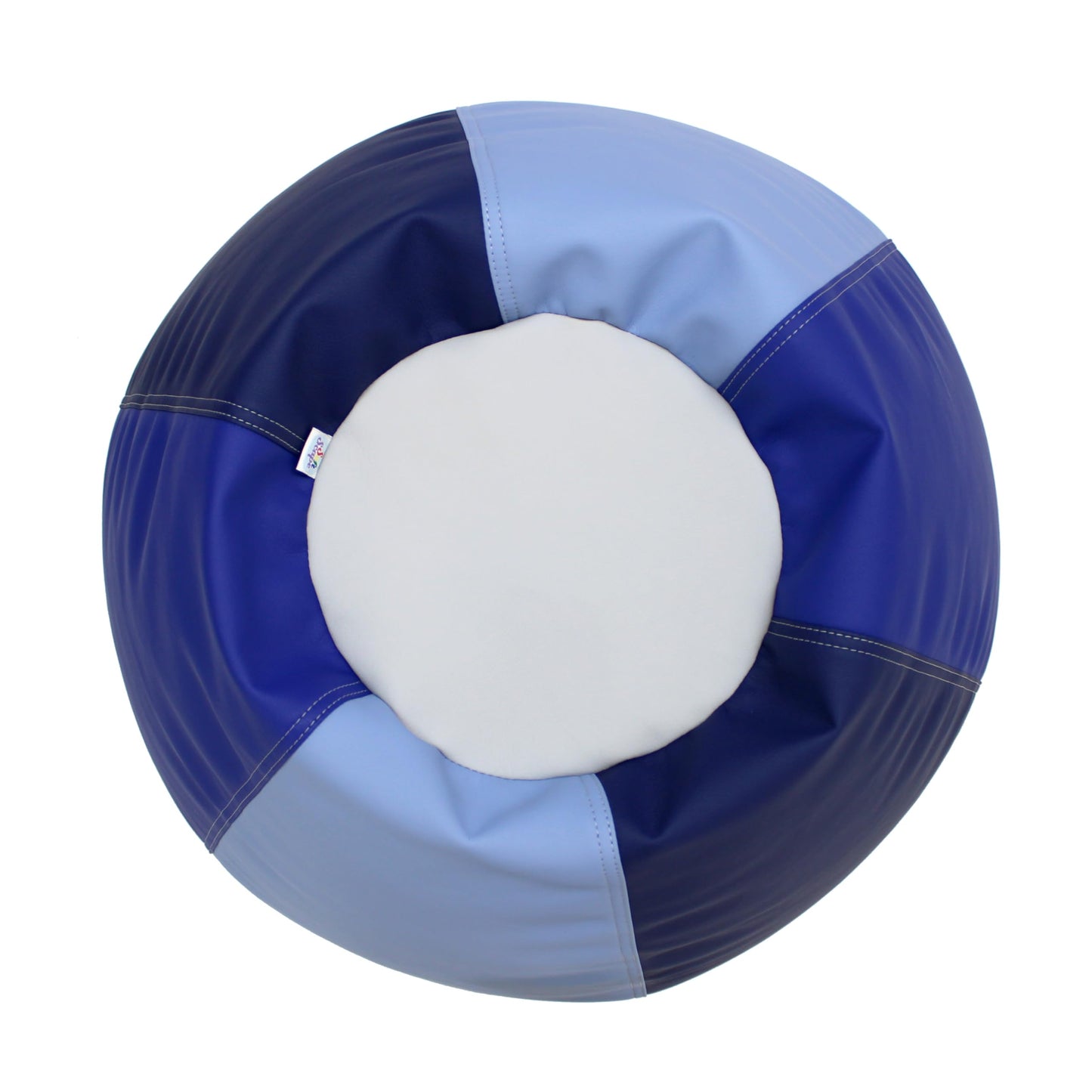 FDP SoftScape Dew Drop Bean Bag Chair with Supportive High-Back Design, For Kids, Teens and Adults, Alternative Seating for Dorms, Schools, Libraries, Daycares or Home- Navy/Powder Blue