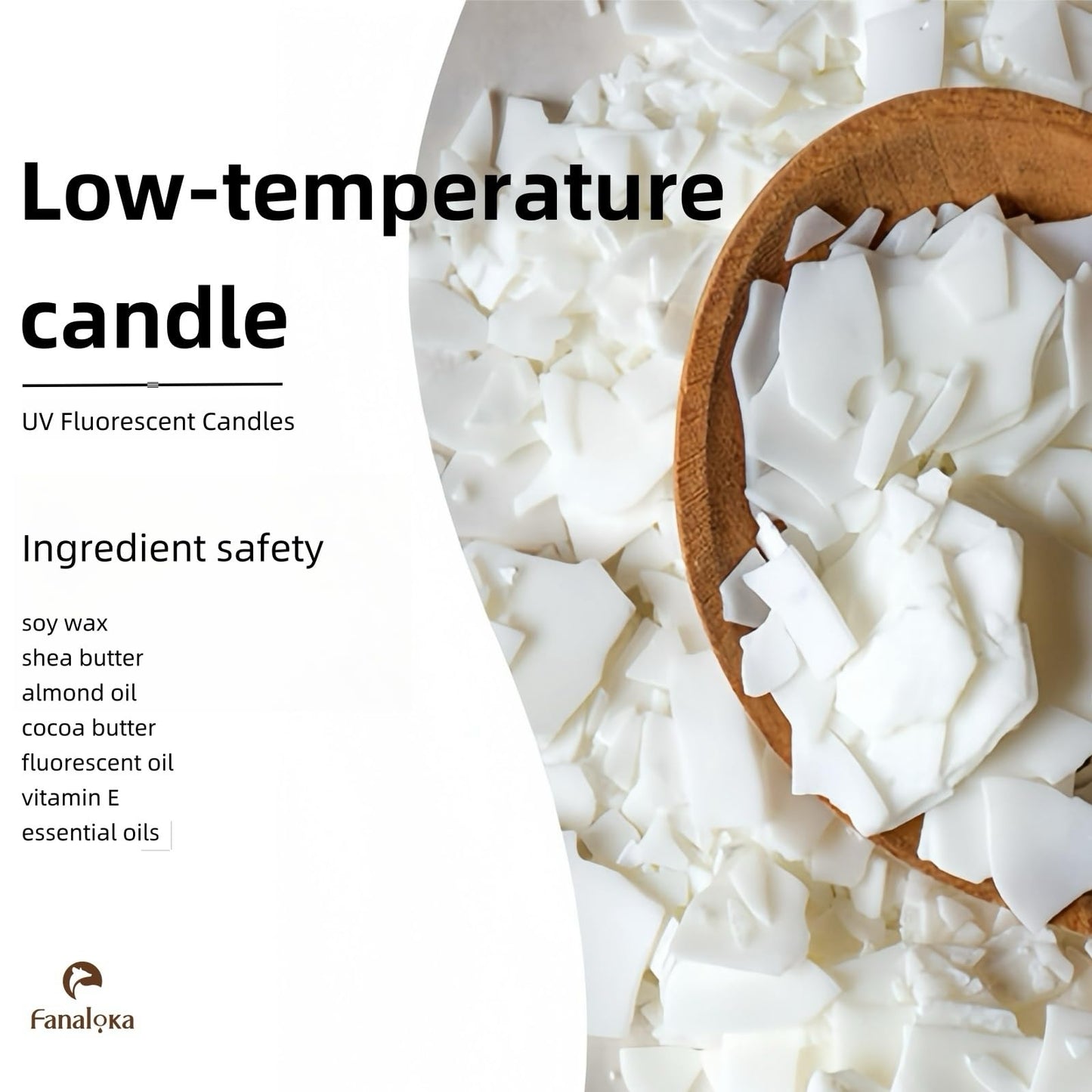 UV Fluorescent Soy Wax Low Temperature Candles, Low Heat Body Safe Candle for Night Party, Unscented, 122 °F, 11 oz, Peelable Wax (Yellow)