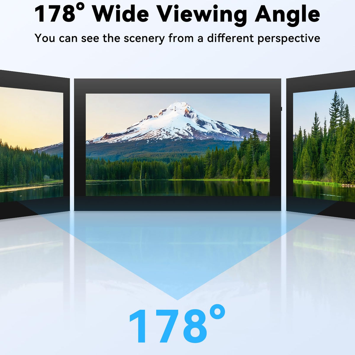Ransanx 7 Inch Mini Monitor Small Monitor with Capacitive Touch Screen 1024 * 600 High Pixel Display Full View HDMI- IPS Monitors Portable for Raspberry Piscreen 、for BB Black、for Banana Pi etc