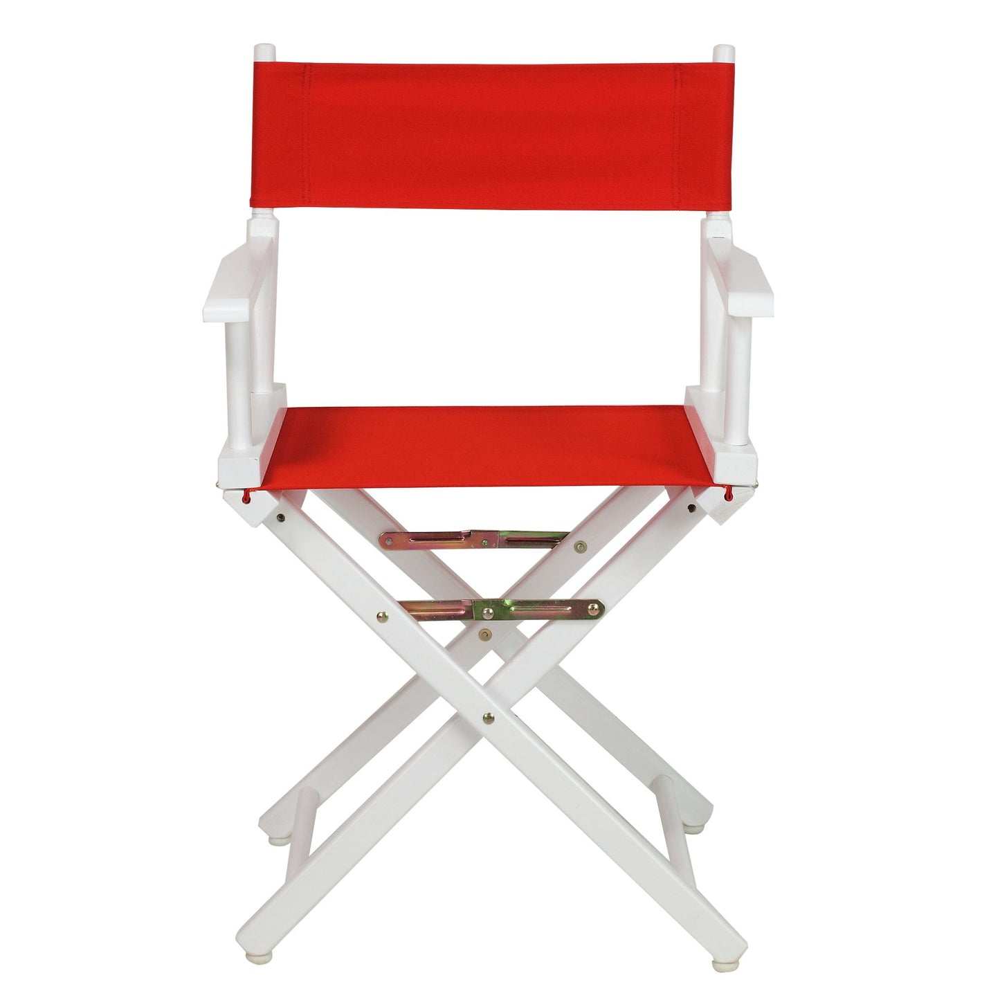 Casual Home 18" Director's Chair White Frame with Red Canvas