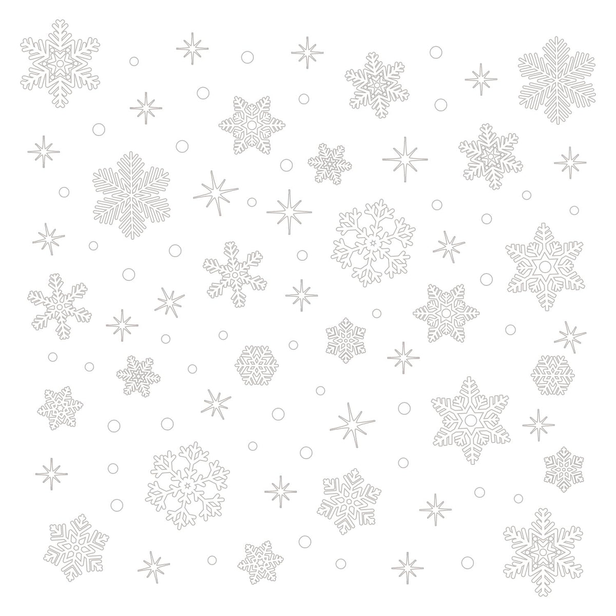 Kasubeso 92Pcs Snowflake Window Clings Decals, Peel and Stick Glitter Christmas Wall Stickers, Removable Winter Xmas Wall Docer for Holiday Party Bedroom Living Room Offices Home Decoration
