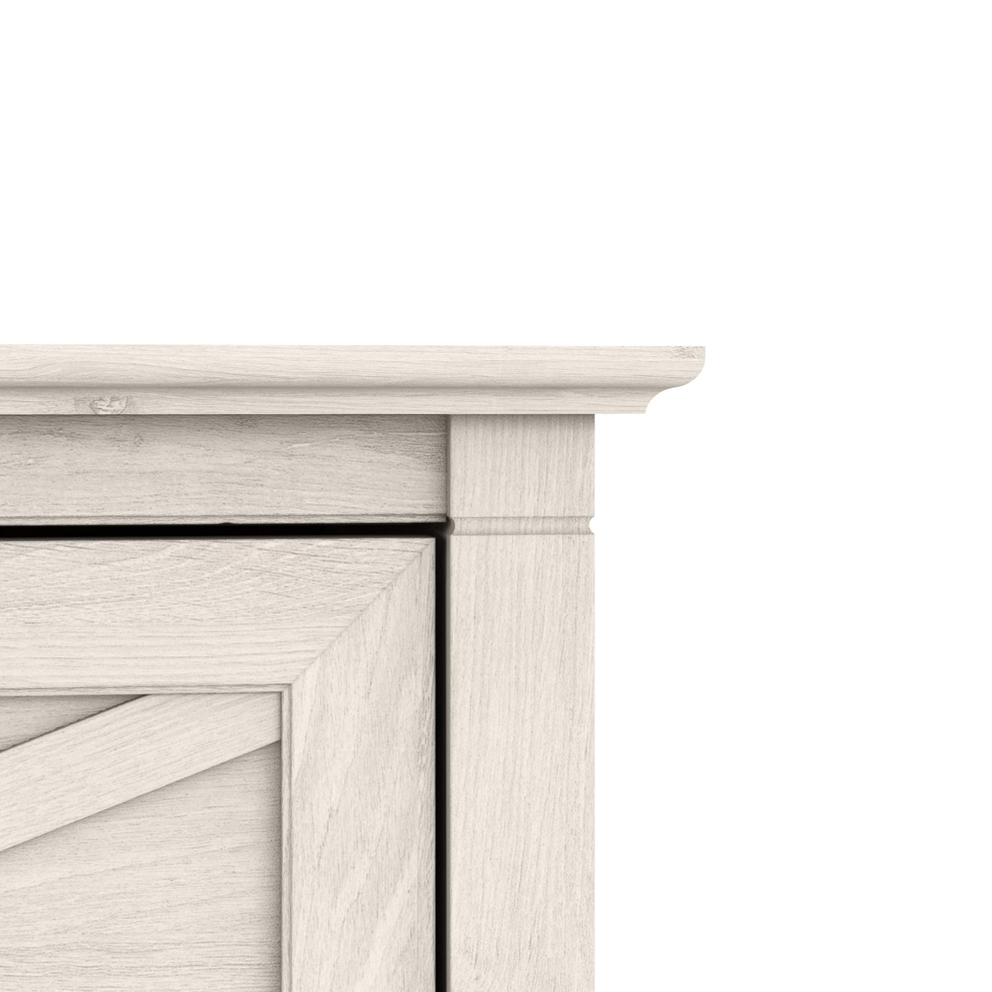 Bush Home Key West 2 Drawer Lateral File Cabinet in Linen White Oak, Document Storage for Home Office, Accent Chest with Drawers