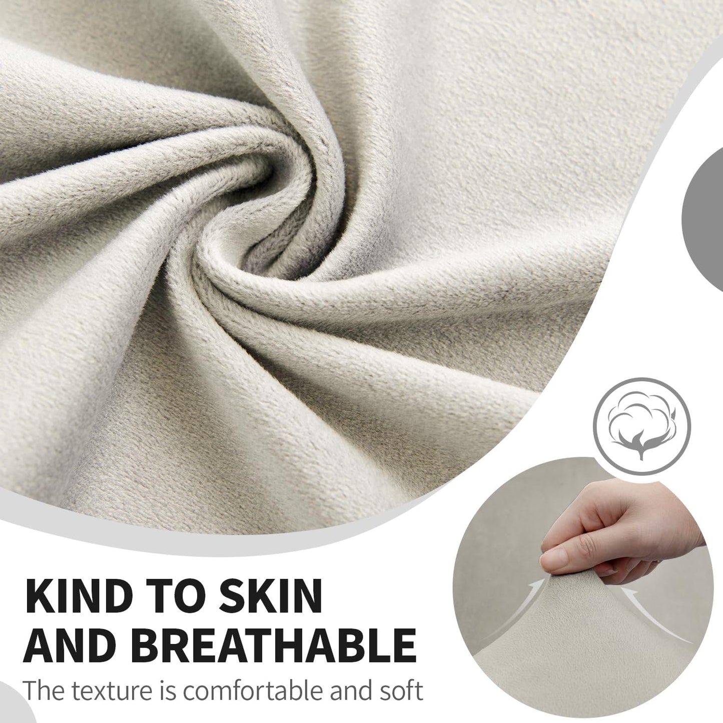 HDCAXKJ Reclining Sectional Couch Covers Velvet L Shaped Sectional Sofa Cover Washable Stretch Soft Corner Recliner Slipcover with Non-Slip Elastic Bottom (5 Seat and 2 Middle Console, Cream)