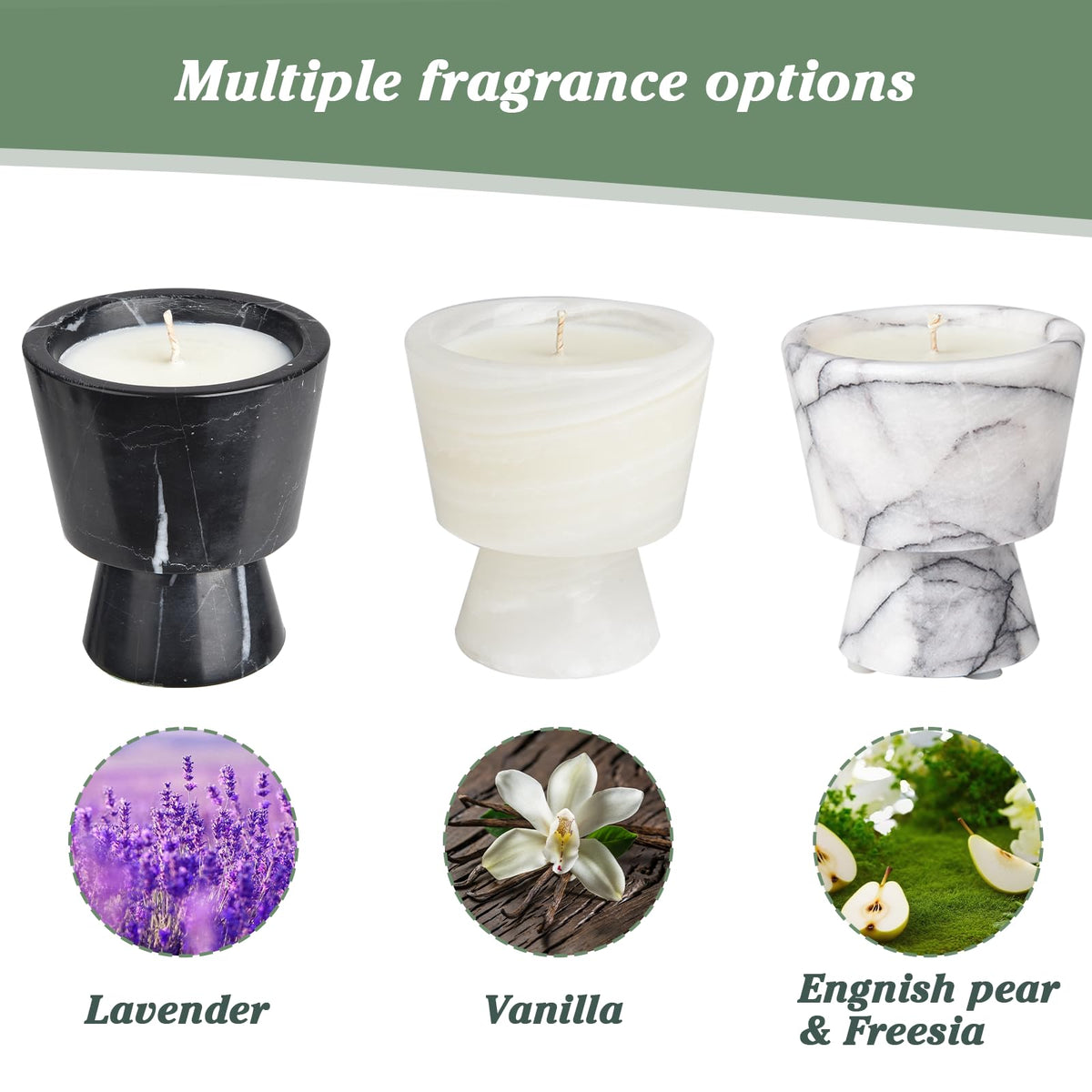 Story of Stone Marble Candle Holder | Soy Wax | Non-Toxic | Reusable Stone Jar |Votive Candle|Tealight Candle Holder|Distinctive Gift.Natural Aromatherapy for Women & Men