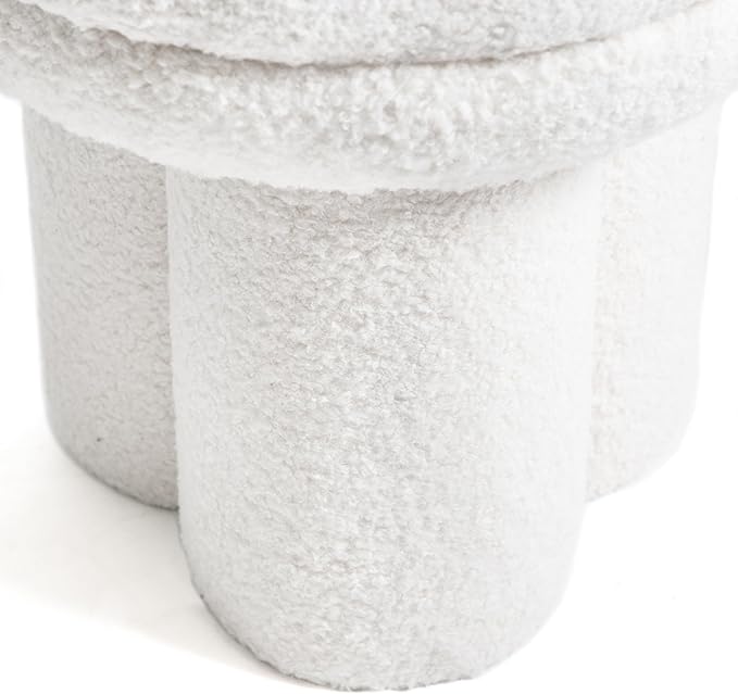 Furniture of America Rami Modern 18-inch Mushroom-Shape Upholstered Ottoman