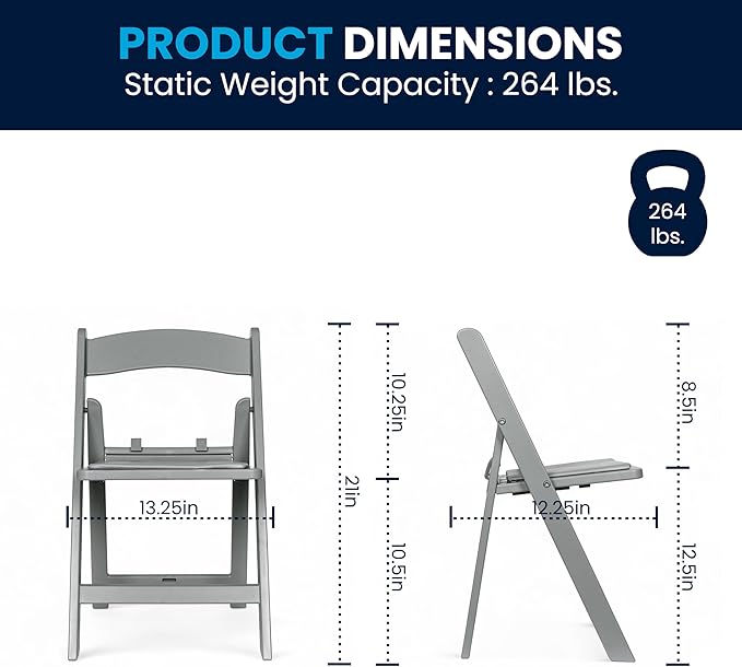 Flash Furniture Hercules Kids Gray Resin Folding Chair