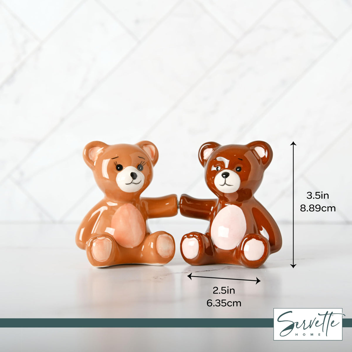 Salt Pepper Shakers Animals (Teddy Bears)