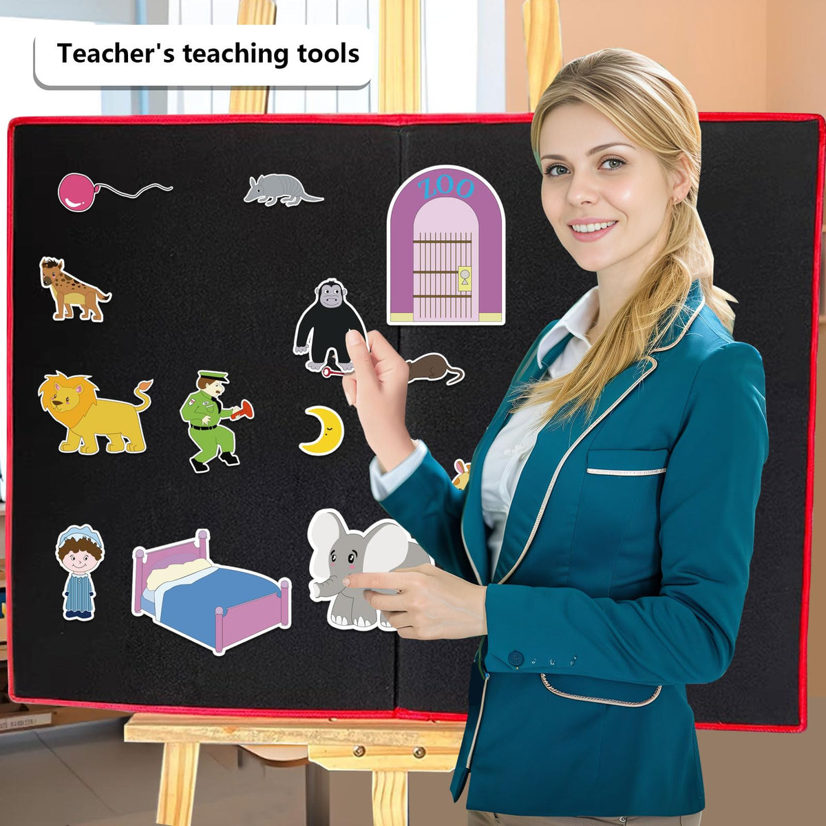Thryvomniq Goodnight Gorilla Story Felts Felt Story Board Pieces Preschool Kindergarten Storytelling Learning Activities Felt Toys Interactive Toys