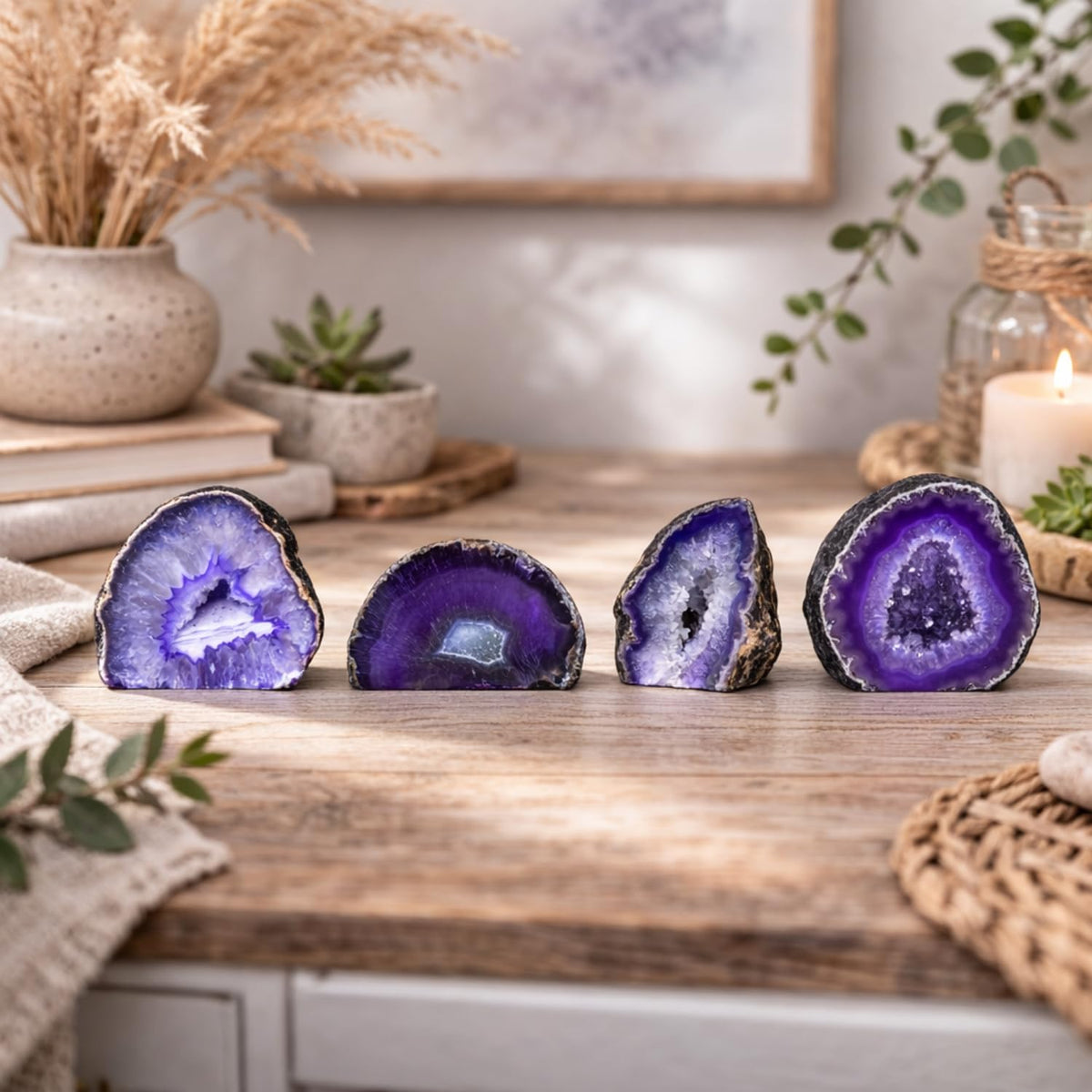 Fossil Gift Shop 2-3" Agate Geode (Purple)