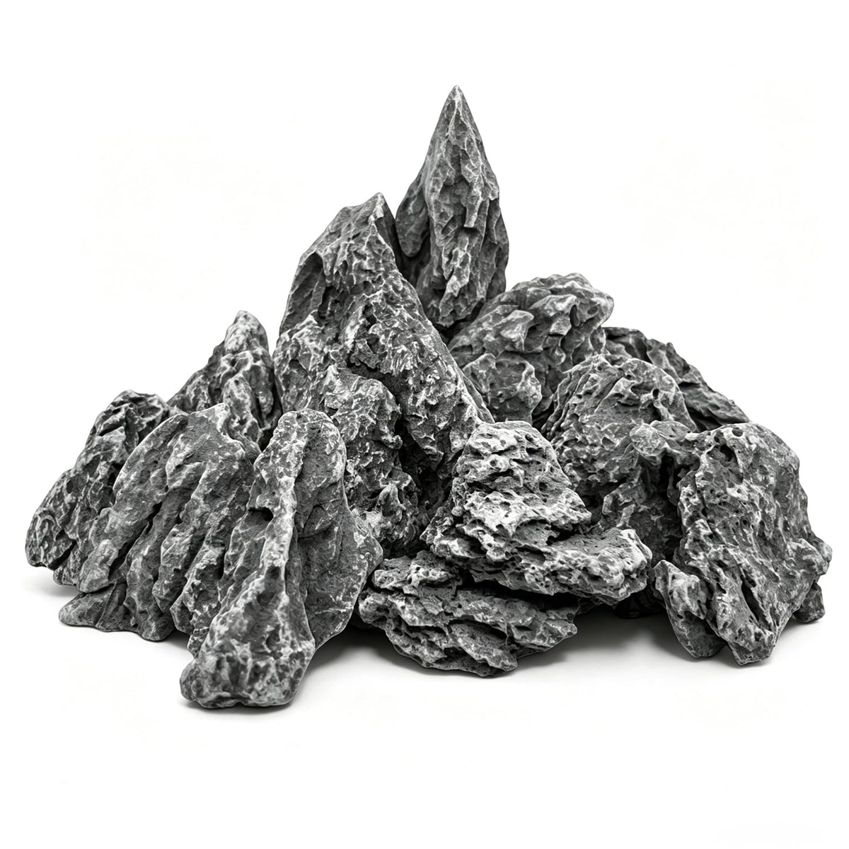 GDMYST 3 LB Aquarium Rocks Stones, 2-6 inches Natural Seiryu Stone, Fish Tank Decor Rocks for Fish Tank Landscaping, Bonsai, Gardens, Reptile Terrariums Paludarium Amphibian Enclosures Aquarium Decor