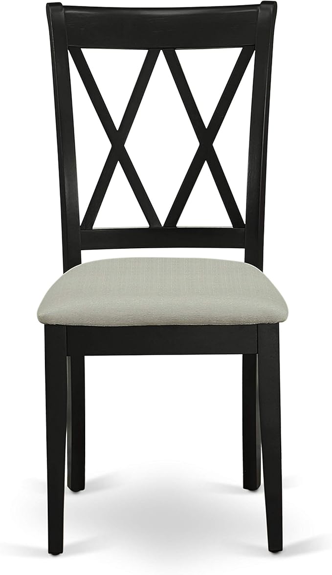 East West Furniture CLC-BLK-C Clarksville Dining Room Chairs
