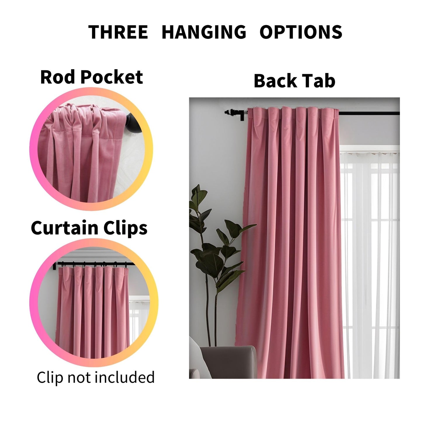 Aljctns Blush Pink Velvet Curtains 90 inches Long Luxury Room Darkening for Bedroom Living Room,Thermal Insulated Super Soft Window Drapes Rod Pocket & Back Tab, W52 x L90,Set of 2 Panels