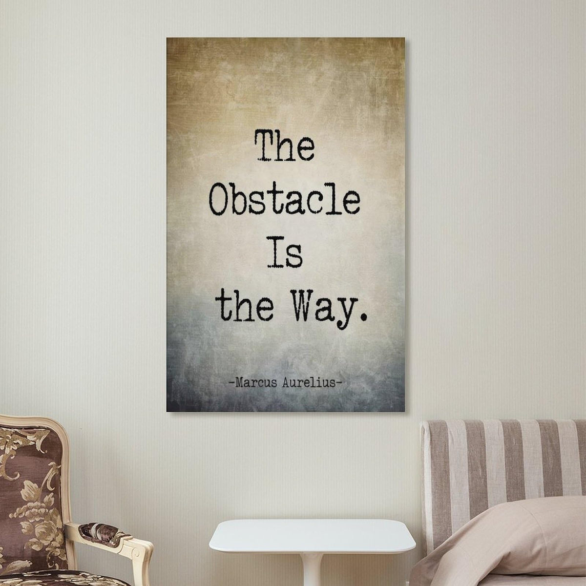 Marcus Aurelius Quote Inspirational Poster Canvas Printing Wall Art Stoic Philosophy Prints Wall Decor Scandinavian Bohemian Style for Living Room Bedroom Office Study Library 12x18inch(30x45cm)
