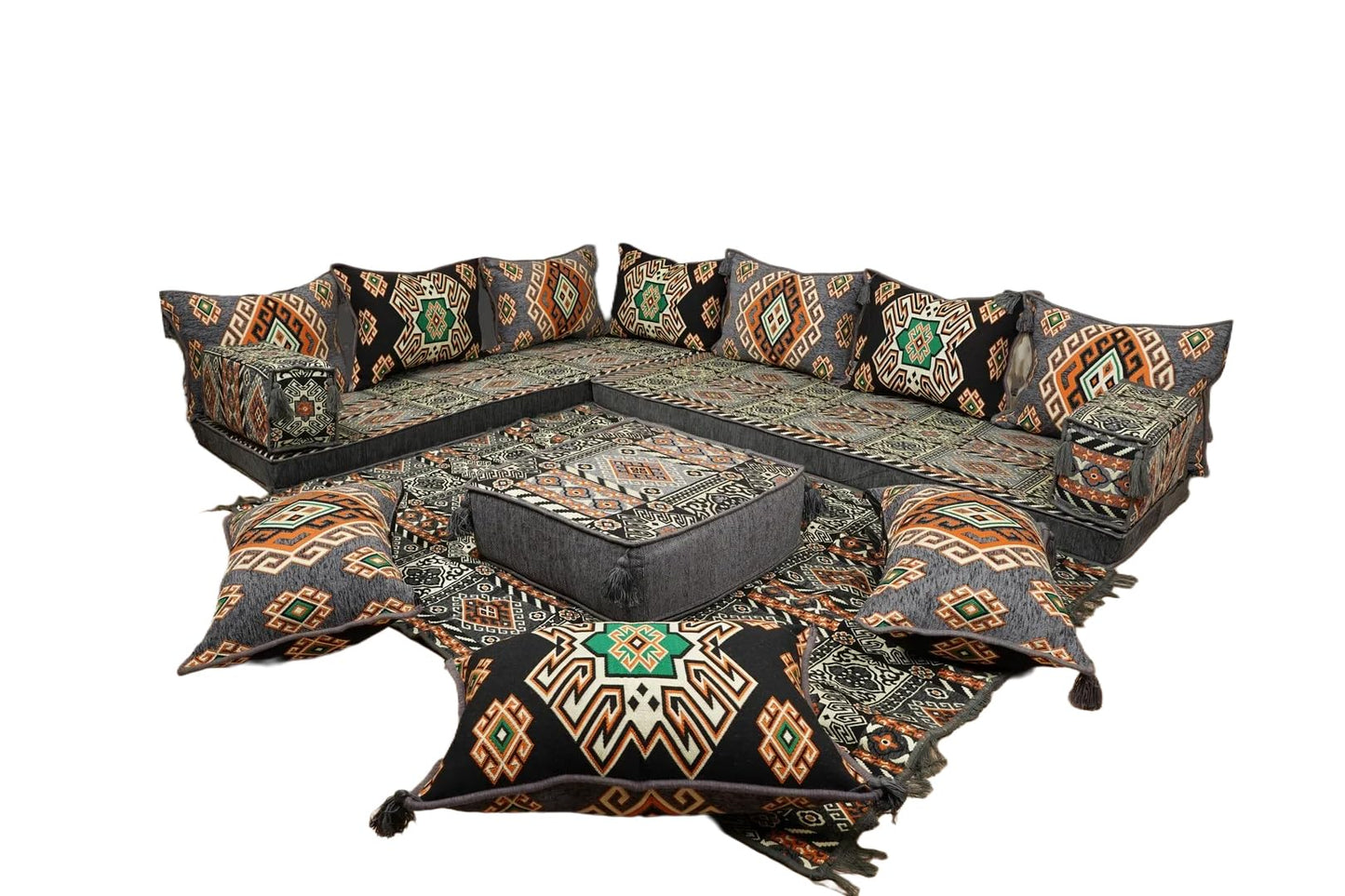 arabicsofa Traditional Floor Majlis Cushions – Modular Diwan Sectional Seating